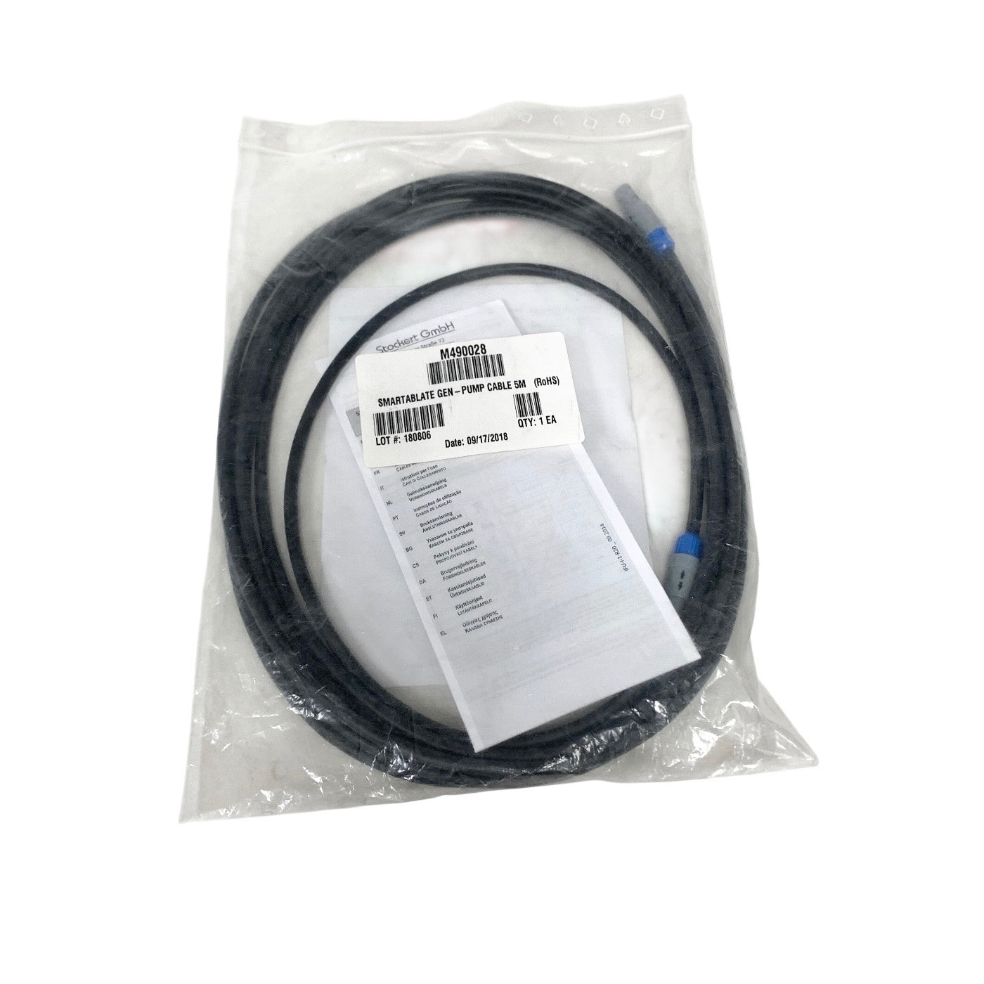 STOCKERT GMBH REF M490028, SMARTABLATE GEN-PUMP CABLE 5M