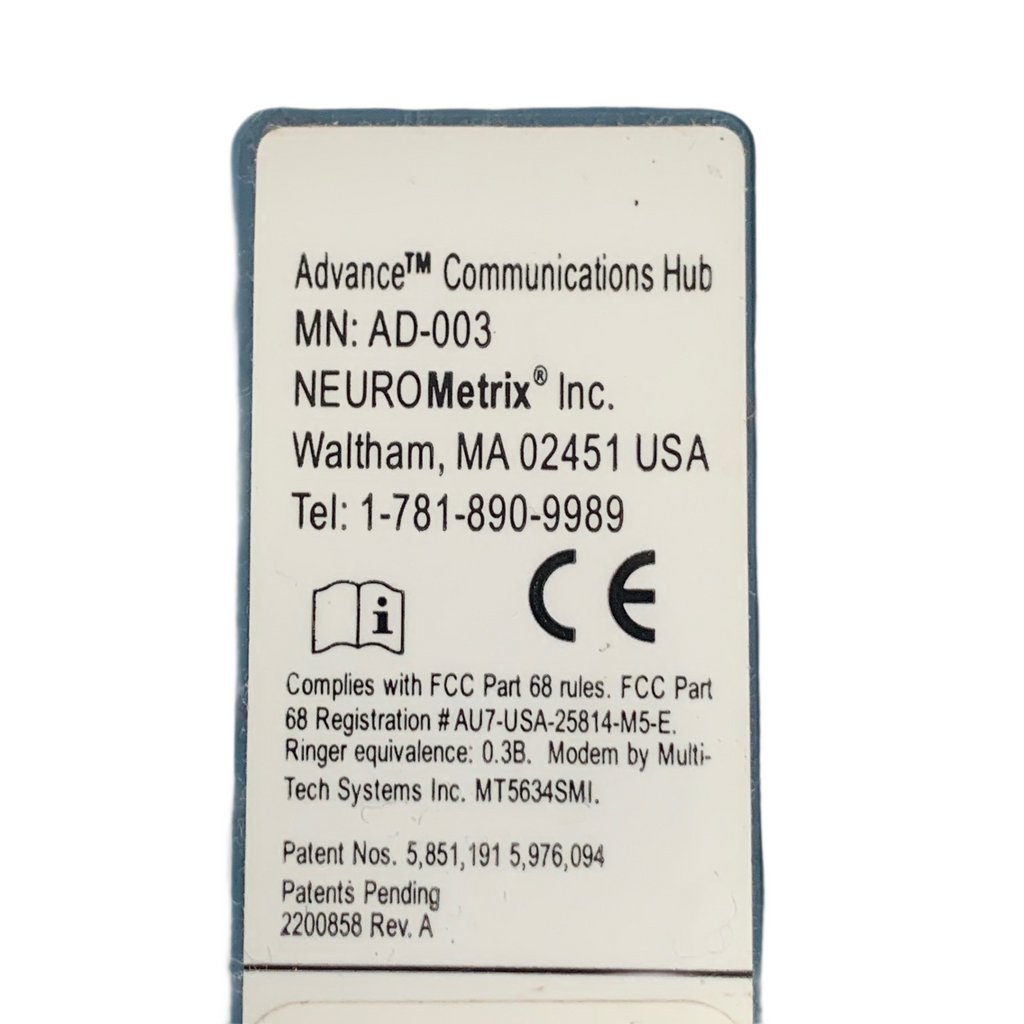 NeuroMetrix AD-030 Advance NCS/EMG device with Communication Hub AD-003