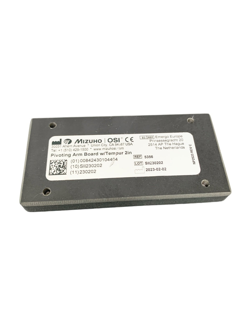 Mizuho OSI 5356 Pivoting Arm Board With Tempur  Pad