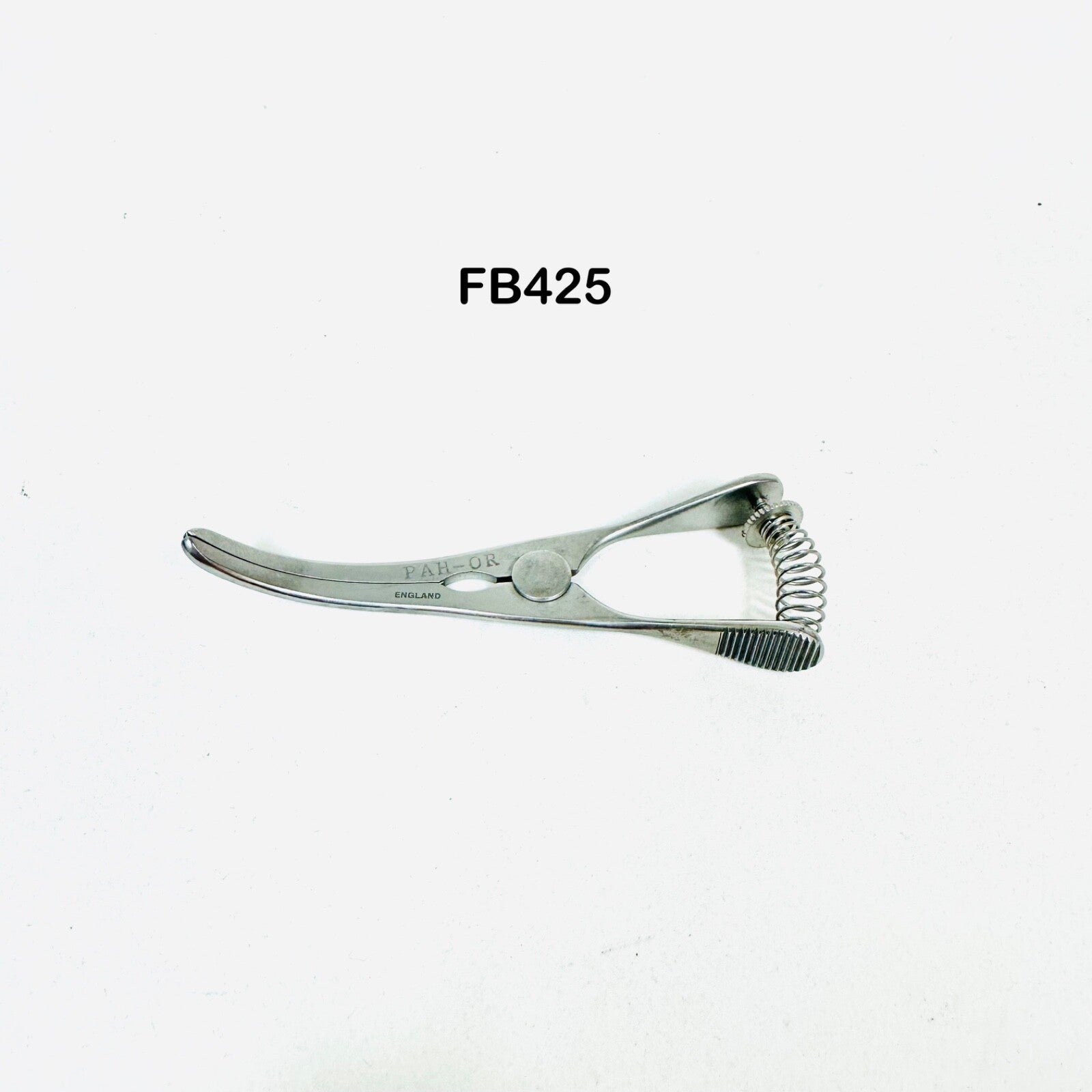 FB425 Clamp, Cooley Bulldog Curved Jaw Stainless Instrument