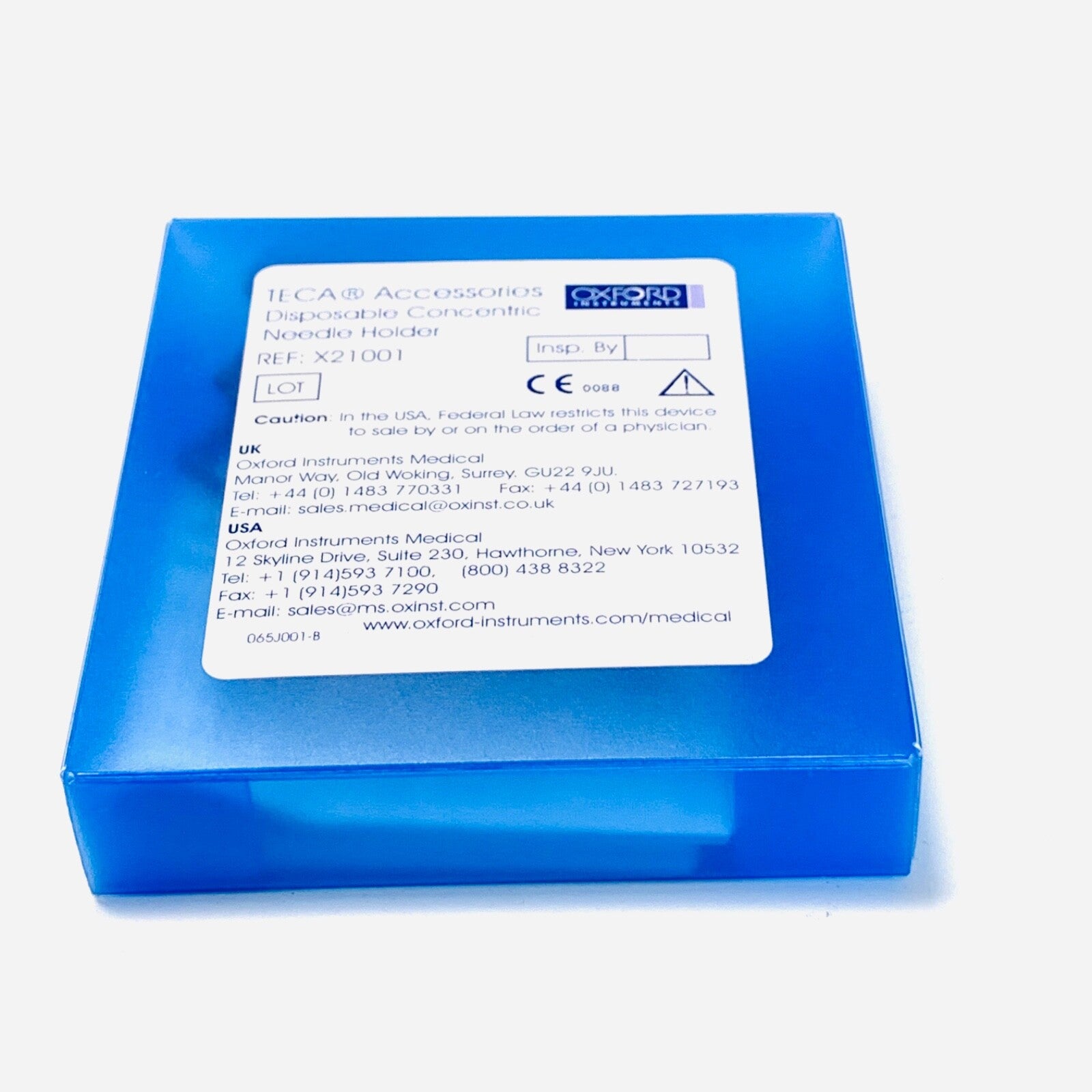 OXFORD INSTRUMENTS Ref X21001, TECA Disposable Concentric Needle Holder