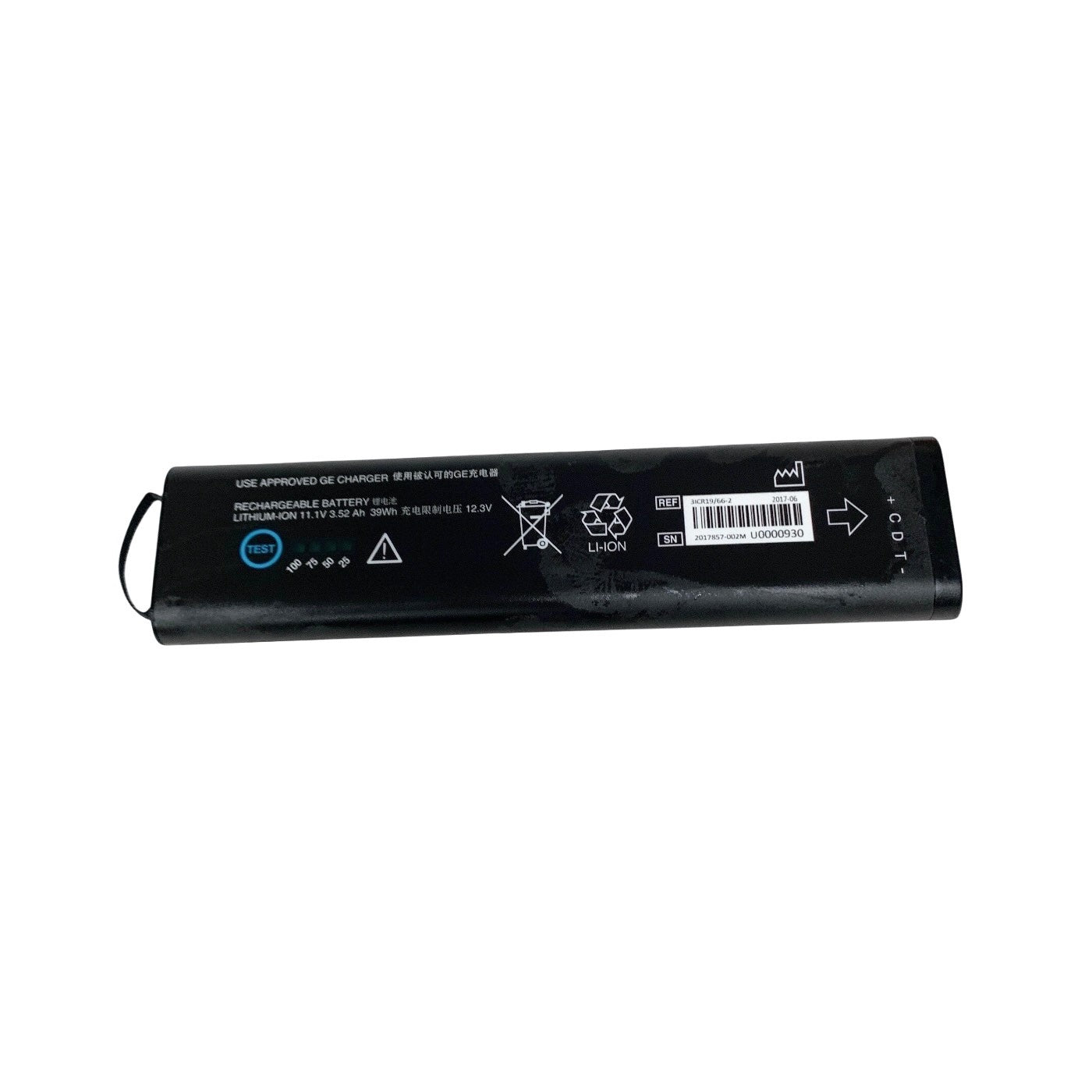 GE Model SM 201-6, BATTERY FOR GE MONITOR
