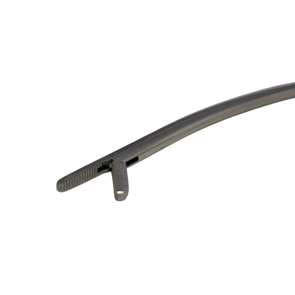 Aesculap MB474R Tendon Pulling Forceps Curved Serrated