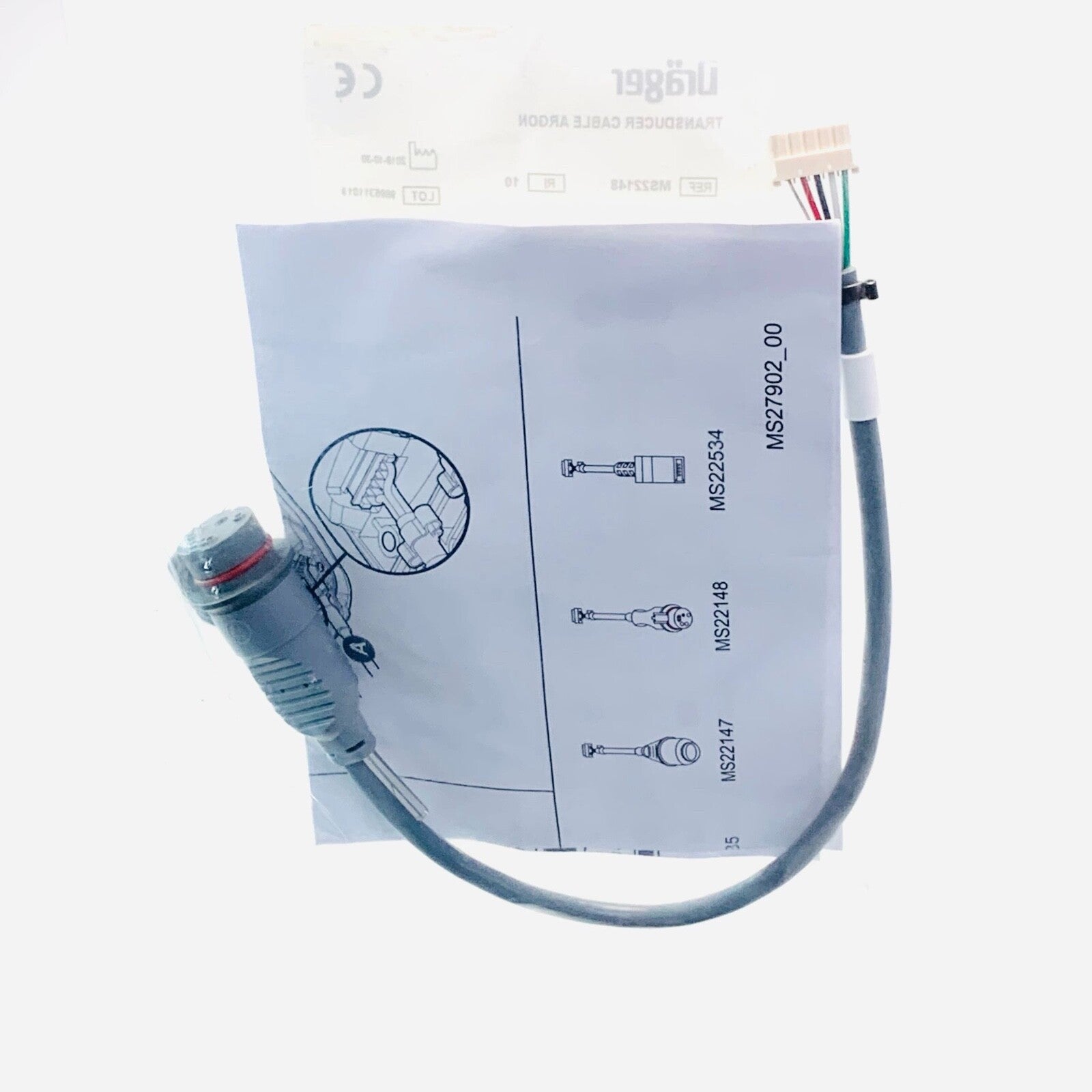 Drager REF MS22148, ARGON TRANSDUCER CABLE