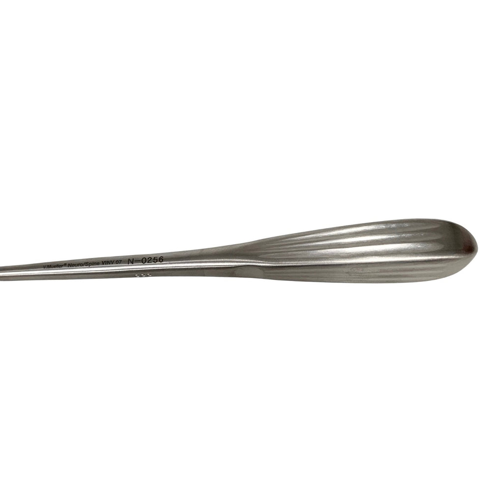 V. Mueller REF N-0256, BRUN CURETTE ANGLED, SIZE 3-0 OVERALL LENGTH 9" (23CM)