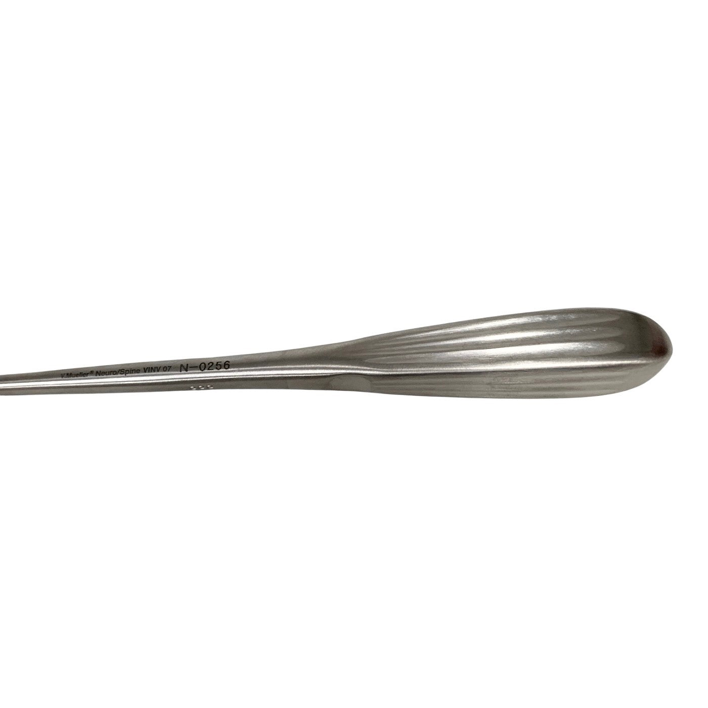 V. Mueller REF N-0256, BRUN CURETTE ANGLED, SIZE 3-0 OVERALL LENGTH 9" (23CM)