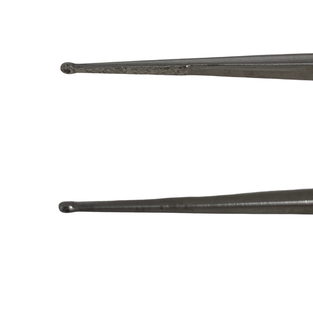 SCANLAN 4004-280 Micro Forceps, round handle, 1mm Diamond Plated ring tips