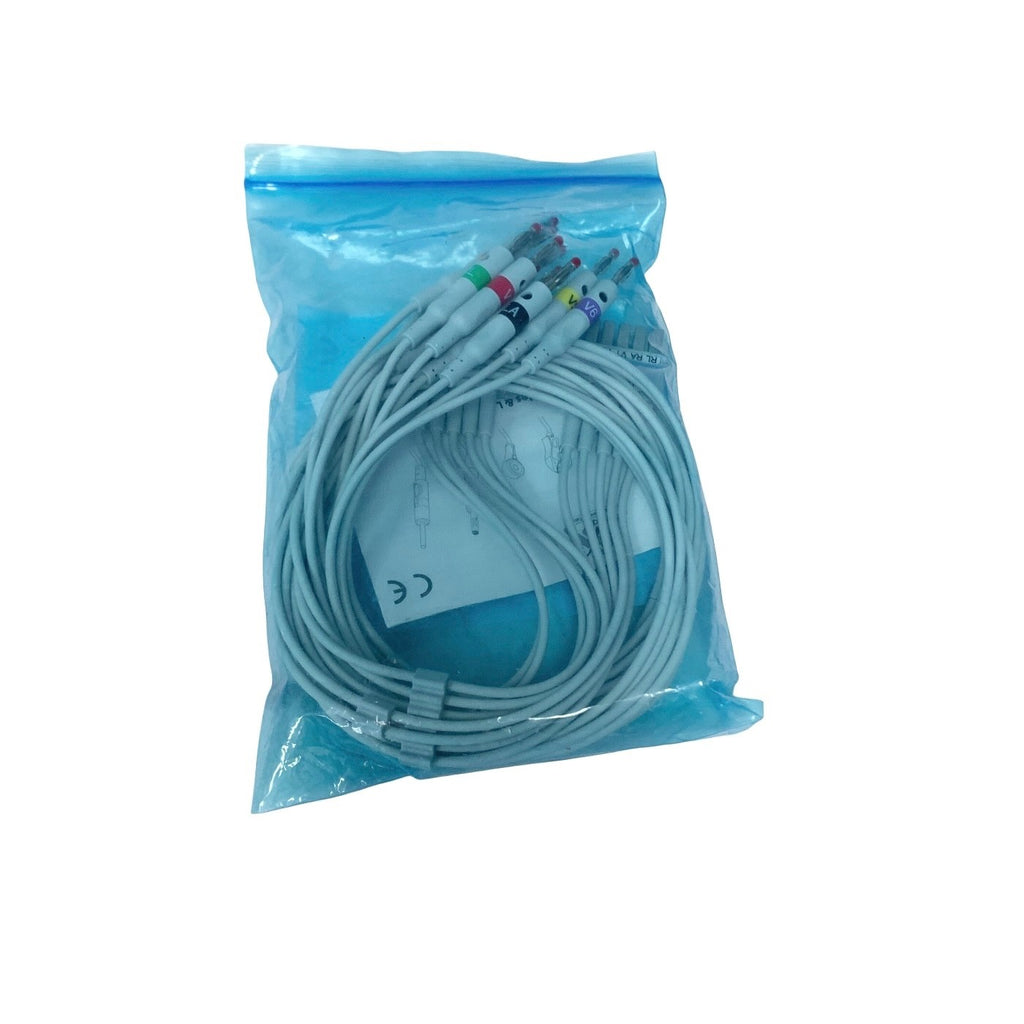 MAC REF-MTM10-LB, ECG Leadwires 10-Lead AHA Banana Plug Mortara Compatible