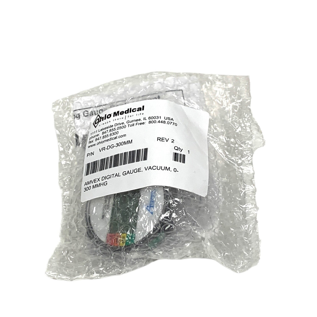 Amvex REF VR-DG-300MM, Digital Gauge, 0-300 MMHG, Vacuum