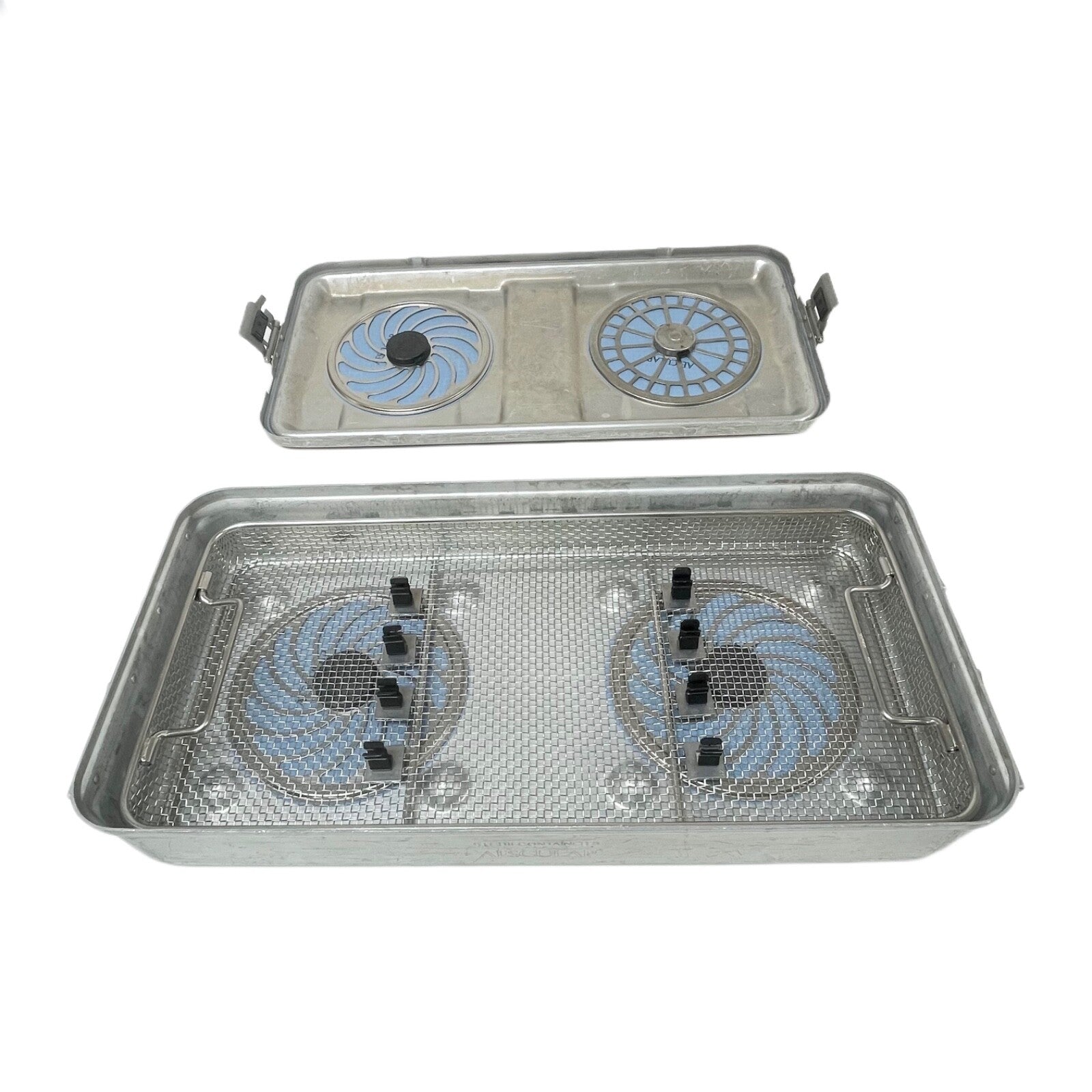 Aesculap JM440 Full Size Sterilcontainer S, W/ Lid & Basket ( 23 X 11 X 4 Inch )