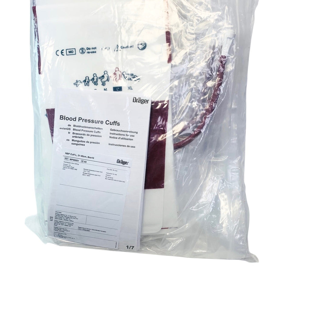 Drager REF MP00931, BLOOD PRESSURE CUFF, LARGE 31-40CM, 10PCS