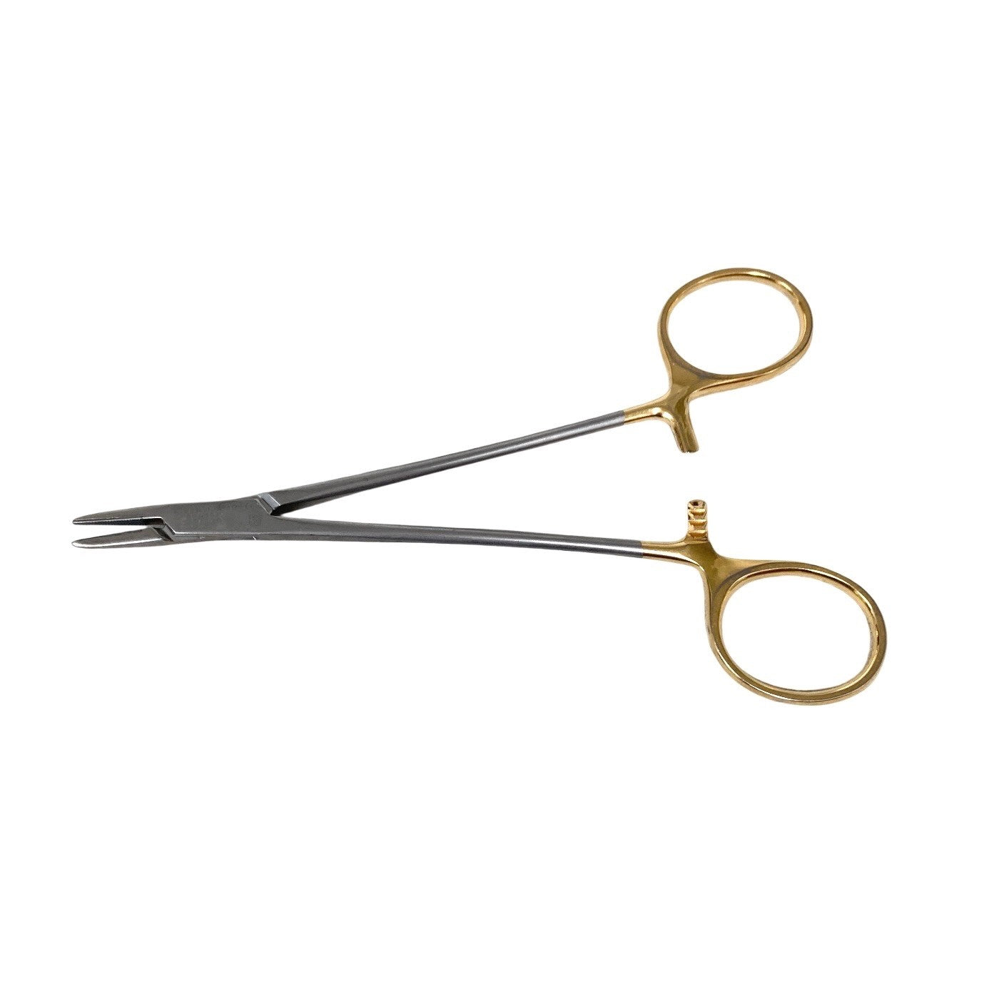 Aesculap Ref BM013R, Mayo Hegar Needle Holder 6" Tungsten Carbide TC Gold Handle