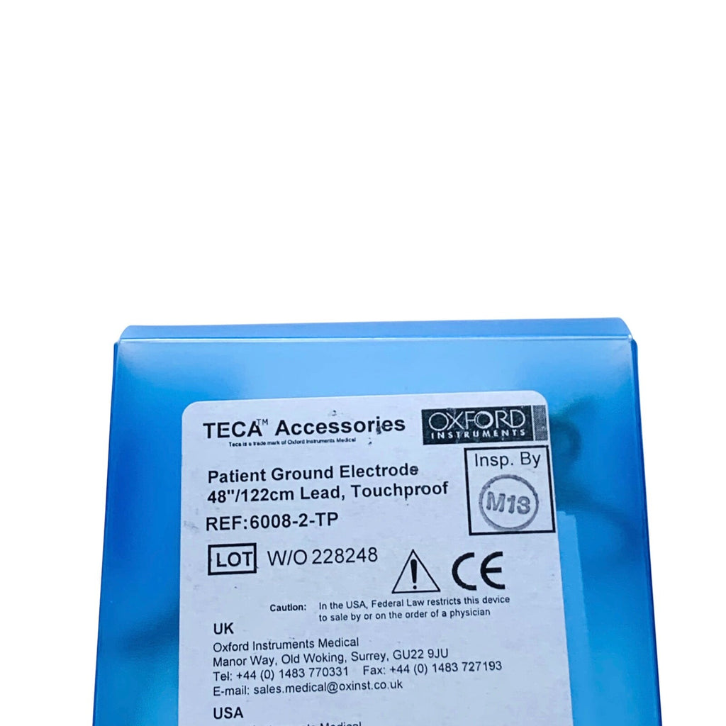 OXFORD TECA REF 6008-2-TP, Patient Ground Electrode 48*/122cm Lead, Touchproof