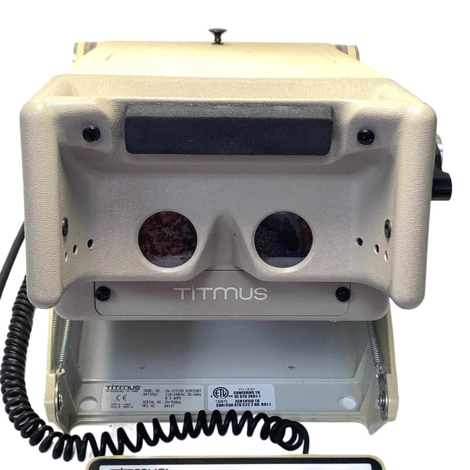 Titmus REF 2a Vision Screener w/ Keypad Controller