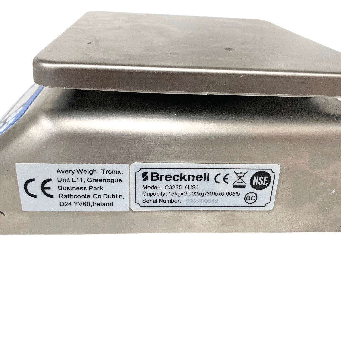 Brecknell REF C3235-30 lb/ 6 KG Check Weigher Scale,30 x 0.005 lb