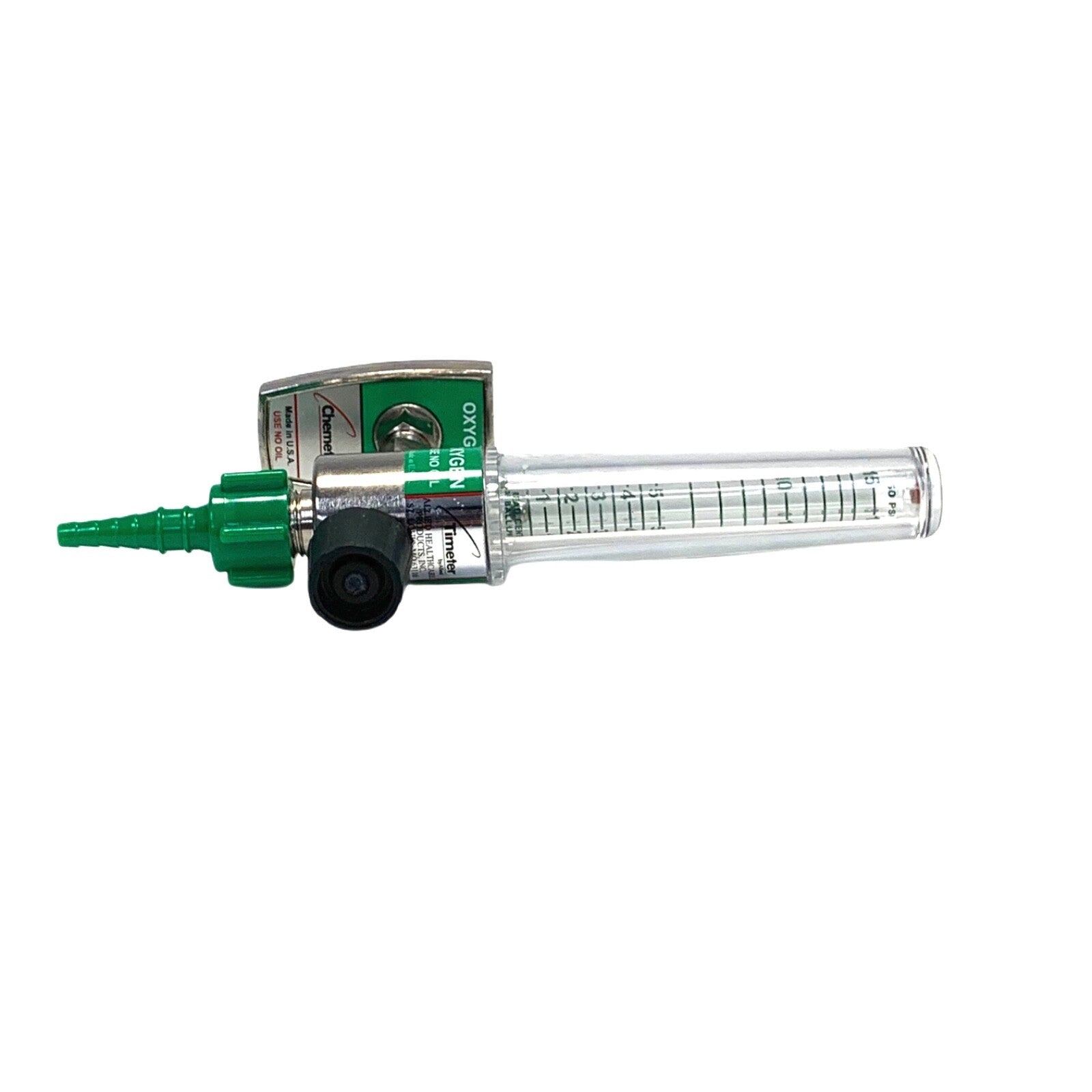 Allied Healthcare Timeter, Chemetron Oxygen Flowmeter w/ Male Attachment