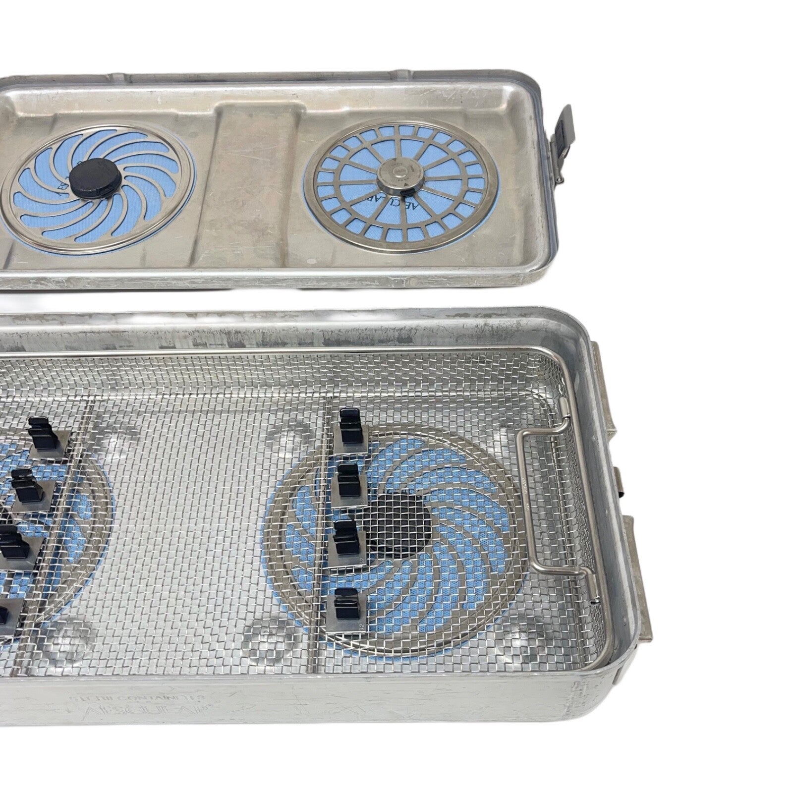 Aesculap JM440 Full Size Sterilcontainer S, W/ Lid & Basket ( 23 X 11 X 4 Inch )