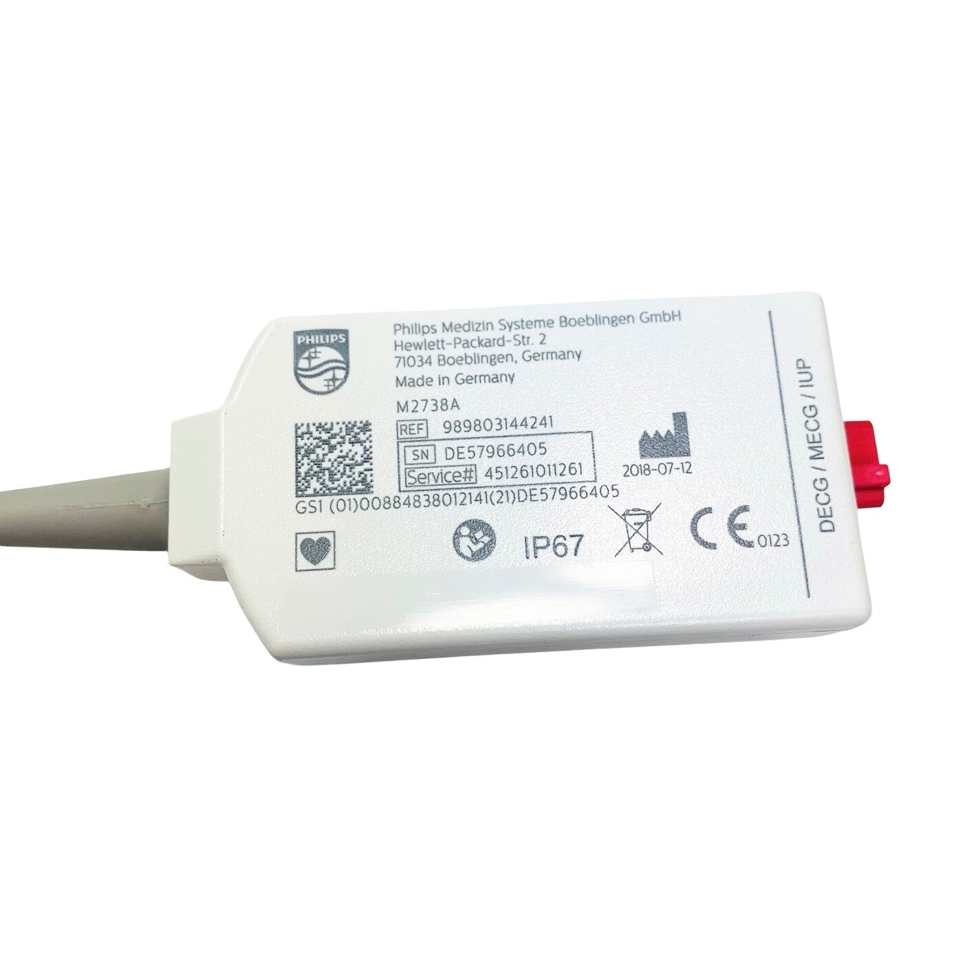 Philips REF M2738A, 989803144241 ECG Patient Module