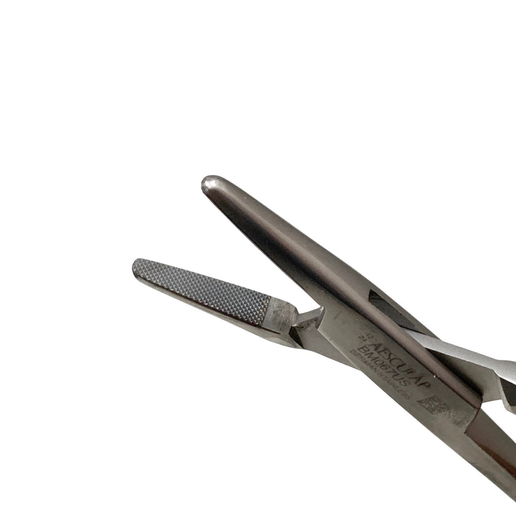 Aesculap BM067US Hegar Needle Holder 7" Tungsten Carbide Gold Handle German Stee