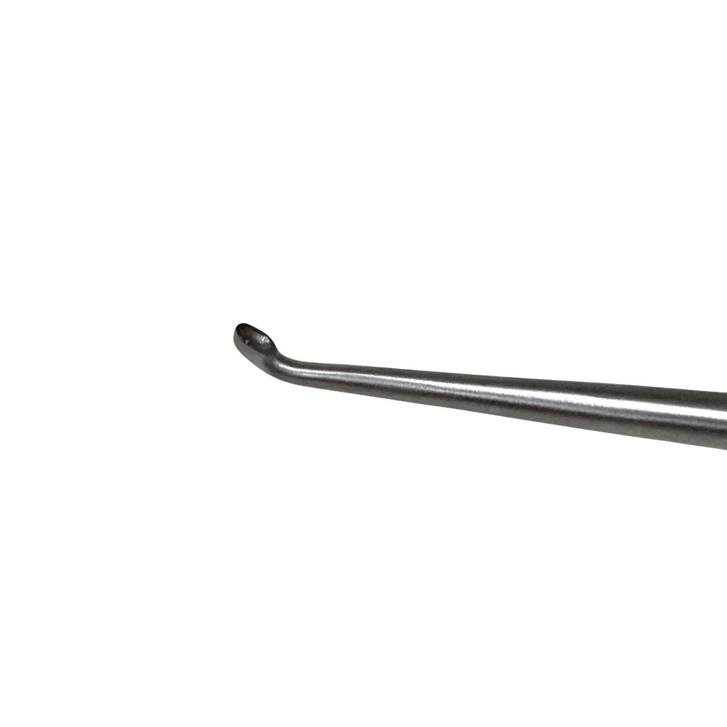 V. Mueller REF N-0256, BRUN CURETTE ANGLED, SIZE 3-0 OVERALL LENGTH 9" (23CM)