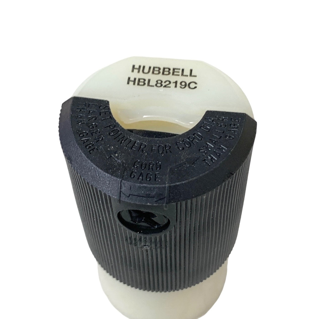 Hubbell Ref HBL8219CT Hospital Grade Connector 15A 125V NEMA 5-15R Insulgrip