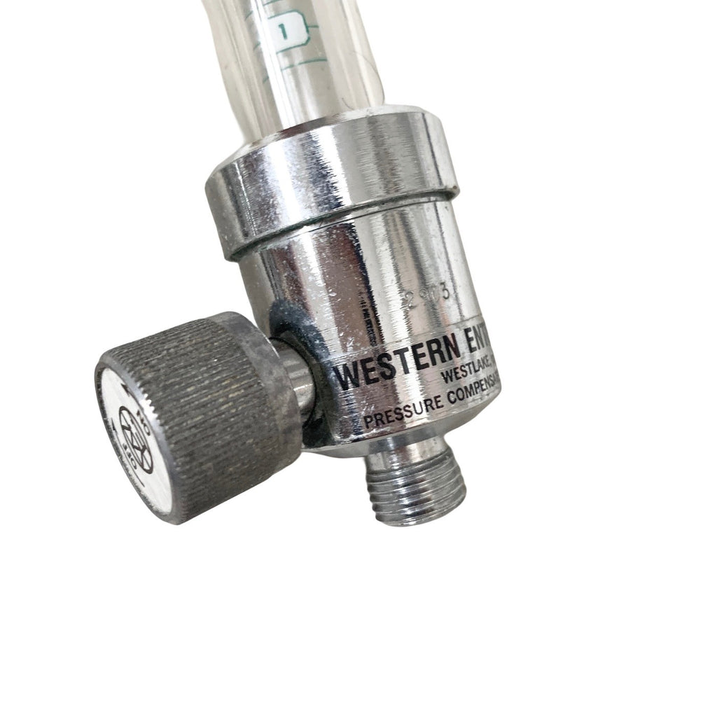 Western Enterprises Slim-Line Oxygen Flowmeter 0-15 LPM Medical Thorpe Tube O2