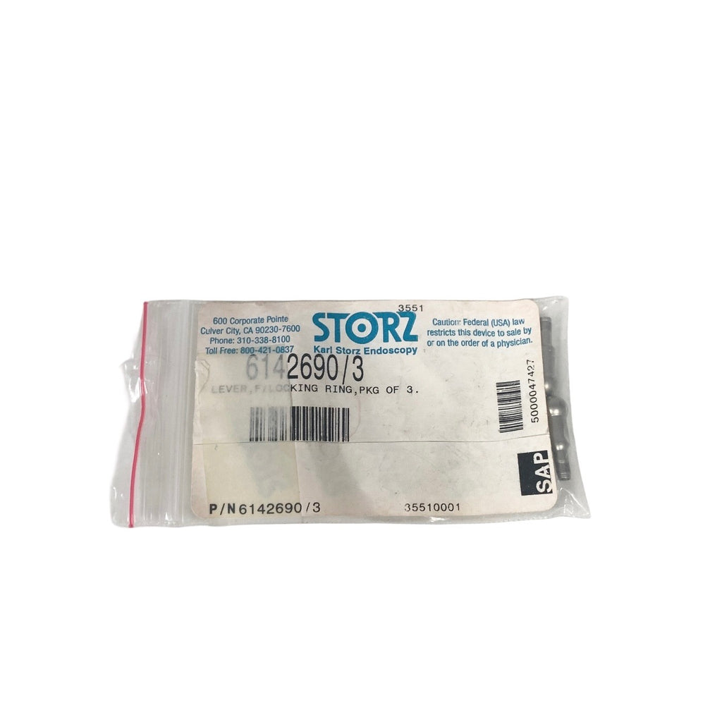 Karl Storz 6142690/3 Lever Locking Ring Pkg of 3 Endoscopy Surgical Instruments