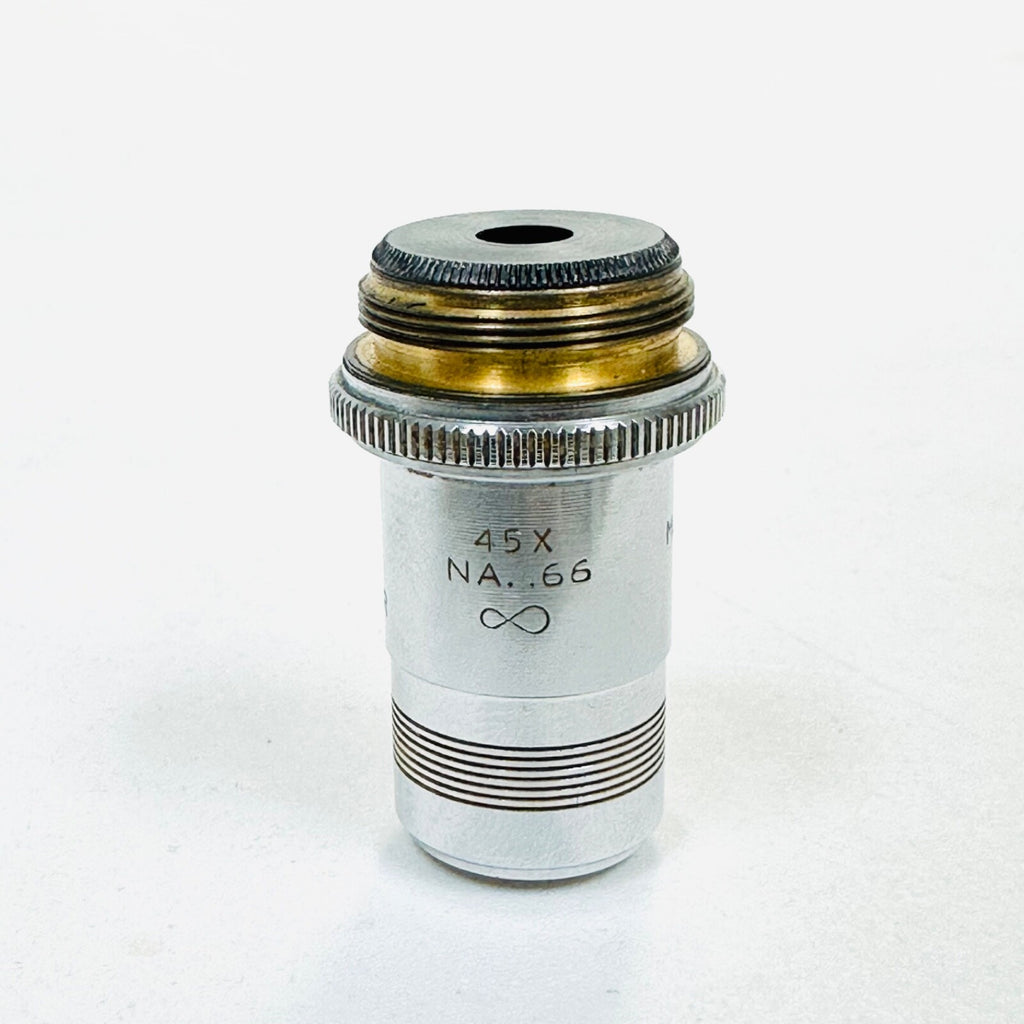 AO Spencer 1116  45X N.A. .66 Microscope Objective Lens Made in USA