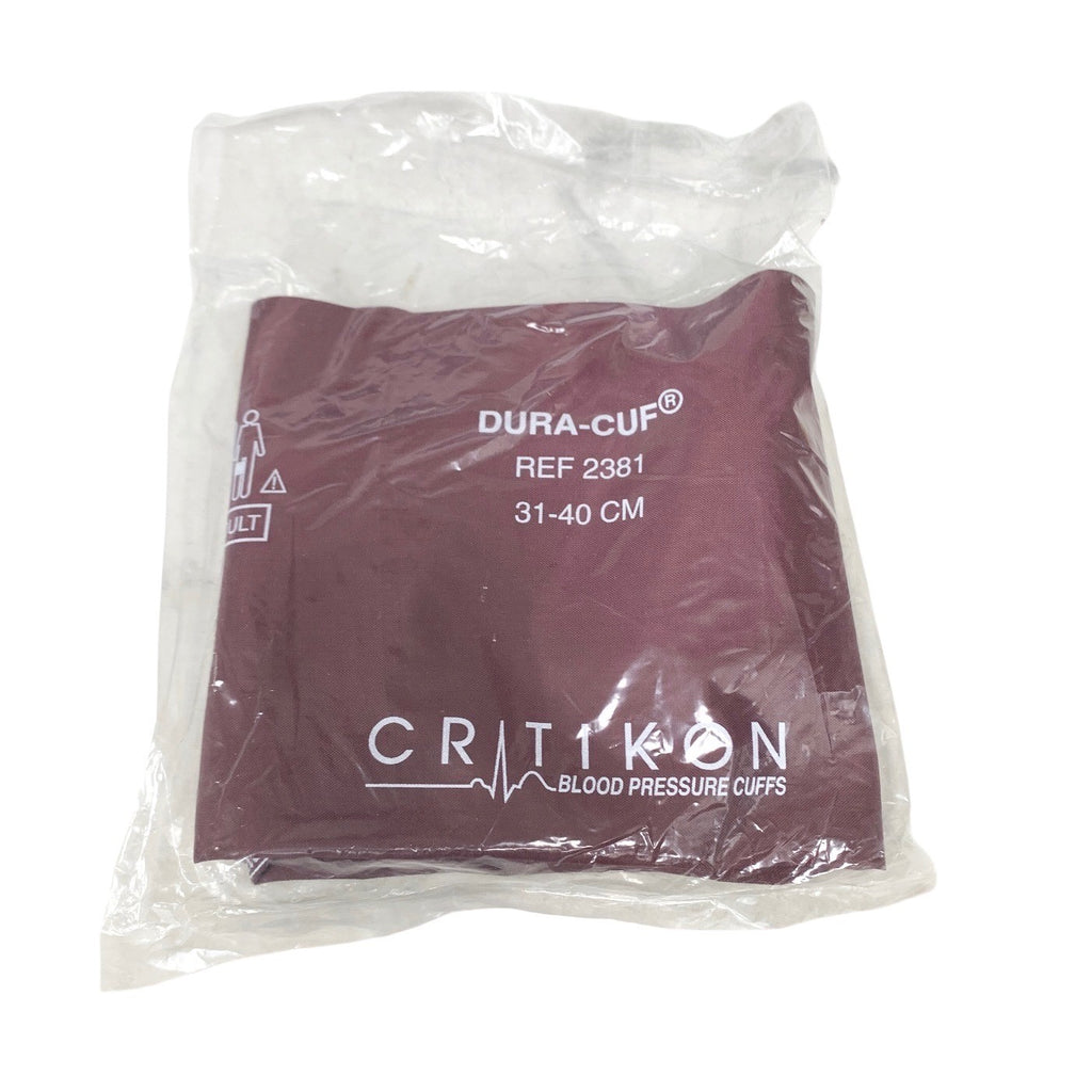 Critikon Ref 2381, Dura-Cuf Adult Large Blood Pressure Cuff 31–40cm Latex Free