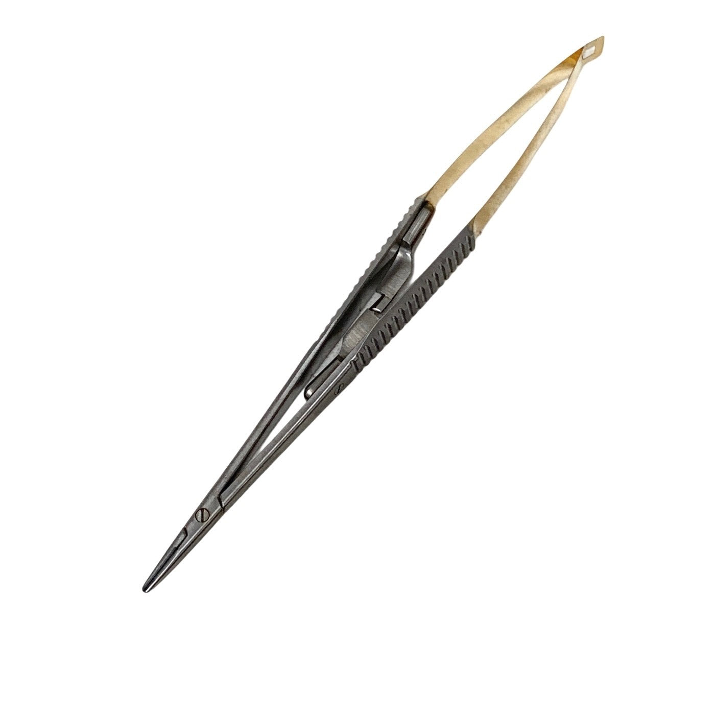 BOSS REF 50-1440, 5 1/2″ Castroviejo “GG” Needle Holder curved smooth w/ lock