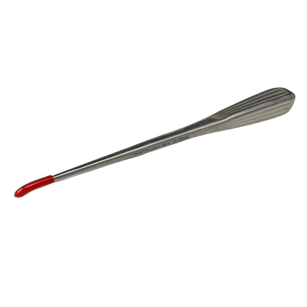 V. Mueller REF N-0256, BRUN CURETTE ANGLED, SIZE 3-0 OVERALL LENGTH 9" (23CM)