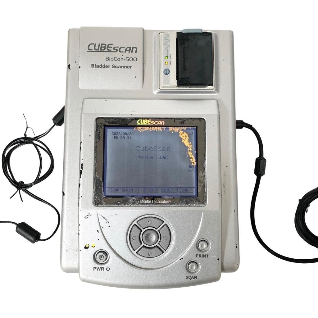 CubeScan BioCon-500 Bladder Scanner w/ Probe & Power Supply, Ultrasound AS IS