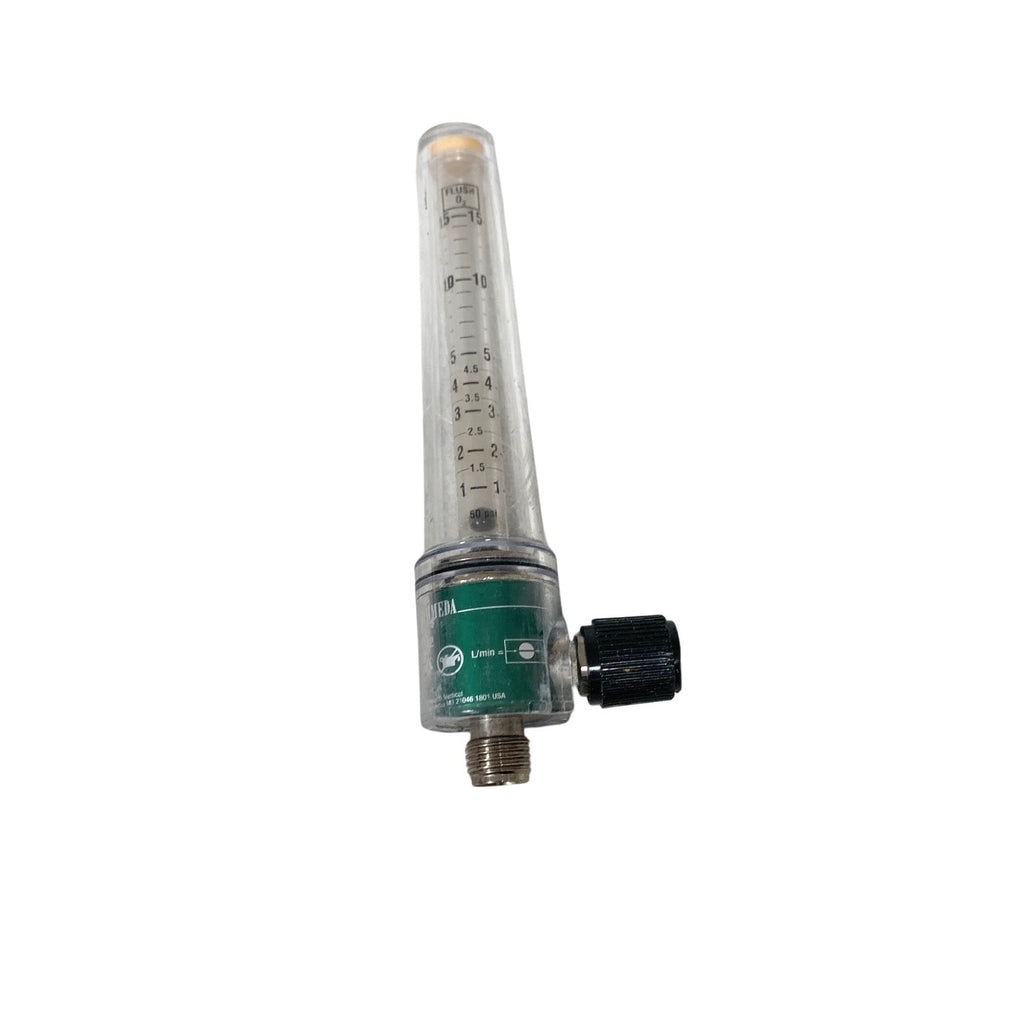Ohmeda Oxygen Flowmeter 0-15 LPM Medical Gas Flow Meter DISS Connector