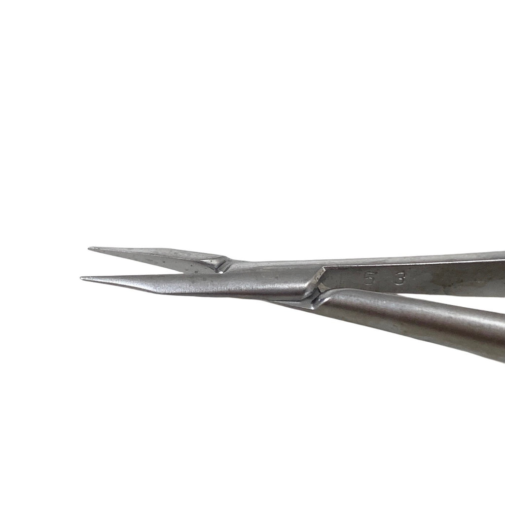 ASSI REF BS-15-8 Microsurgical Needle Holder 15cm Straight 0.4mm Tip No Lock