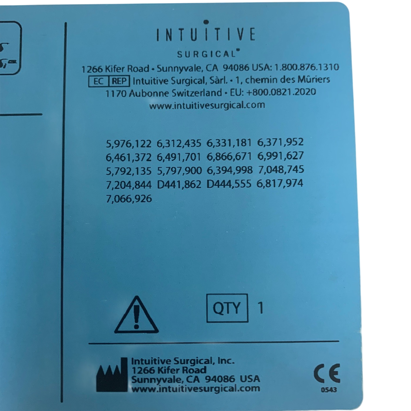 Intuitive Surgical 420225 Da Vinci Introducer 5FR  (New)