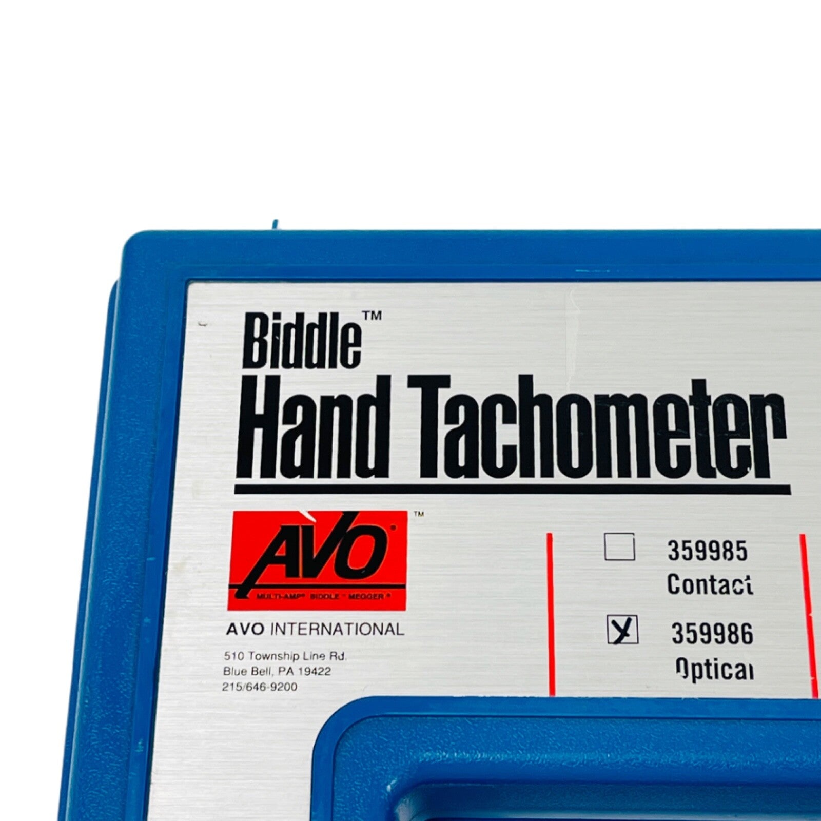 AVO Biddle REF 359986 Handheld Digital Meter Hand Tachometer