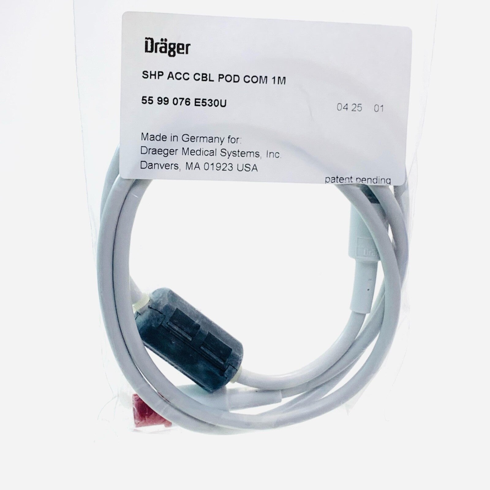 Drager REF 5592535E544U, TPO2/TPCO2 POD W/ CABLE