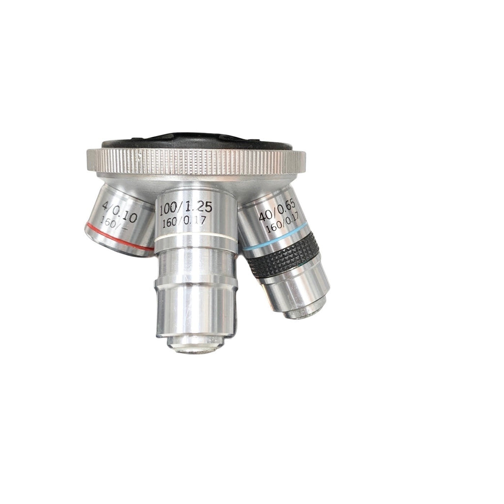 ACCU-SCOPE REF 1812WSWH, BINOCULAR MICROSCOPE,  w/ 4x, 10x, 40x, 100x OBJECTIVE
