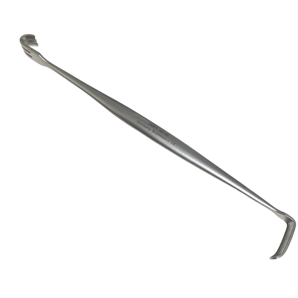 Jarit 189-112 Senn Retractor, Double-Ended, 3 Prong, 8mm Solid Blade, 6-1/4"