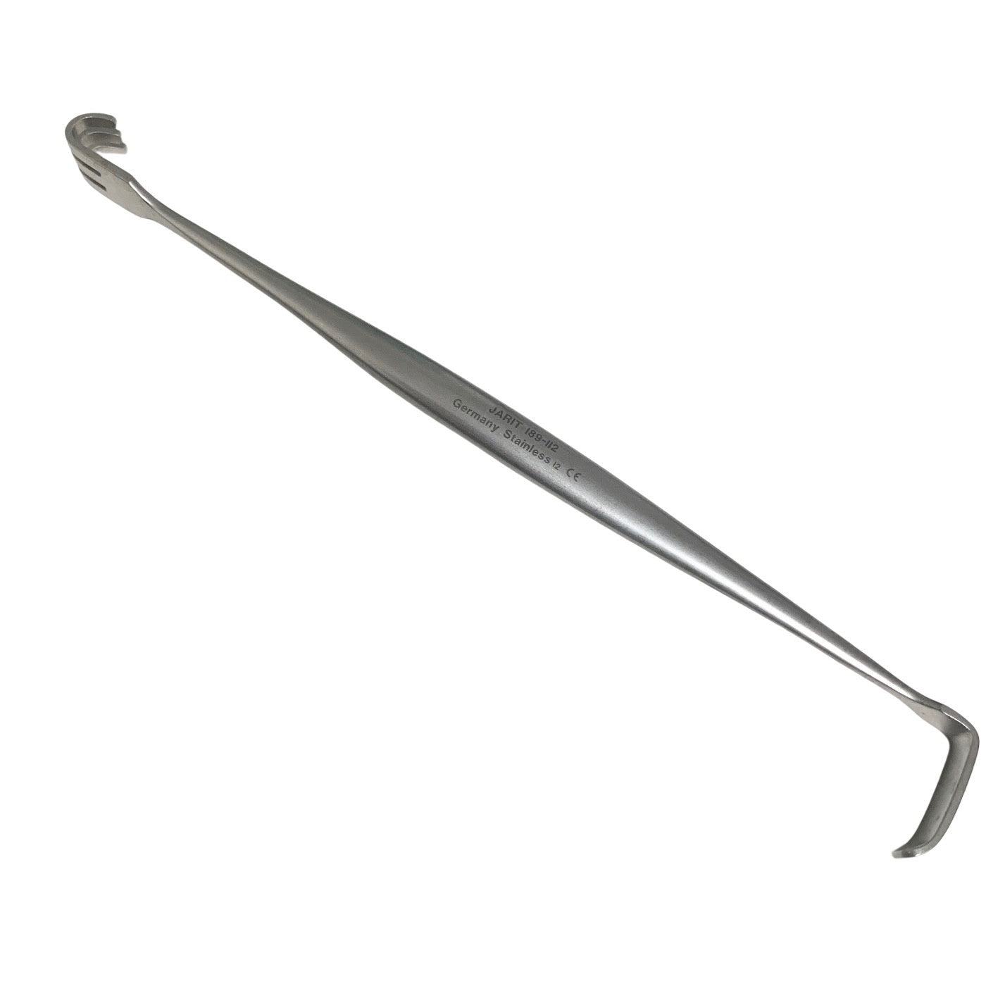 Jarit 189-112 Senn Retractor, Double-Ended, 3 Prong, 8mm Solid Blade, 6-1/4"