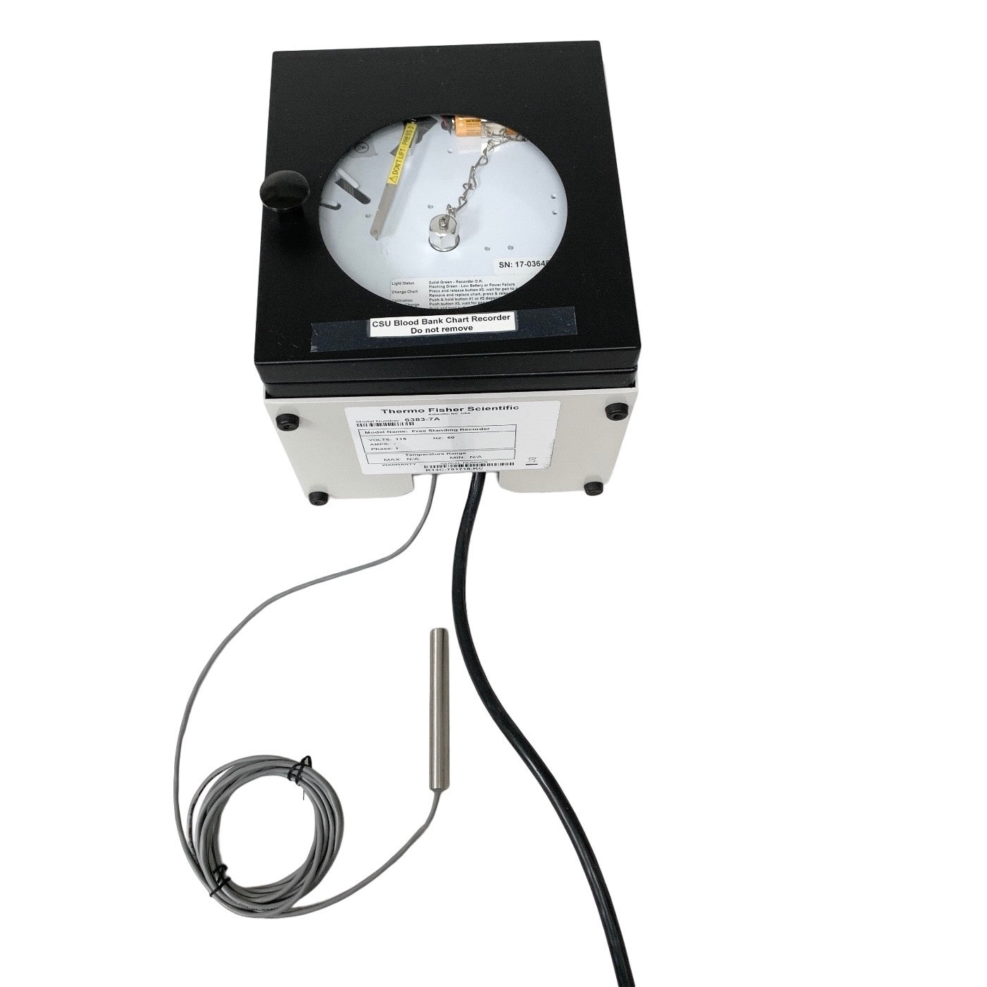 Thermo Fisher Scientific Ref 6383-7A Free Standing Recorder 115V