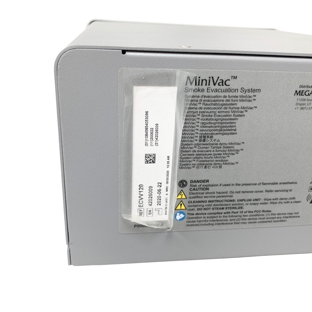 MEGADYNE MINIVAC REF ECVV120, SMOKE EVACUATION SYSTEM