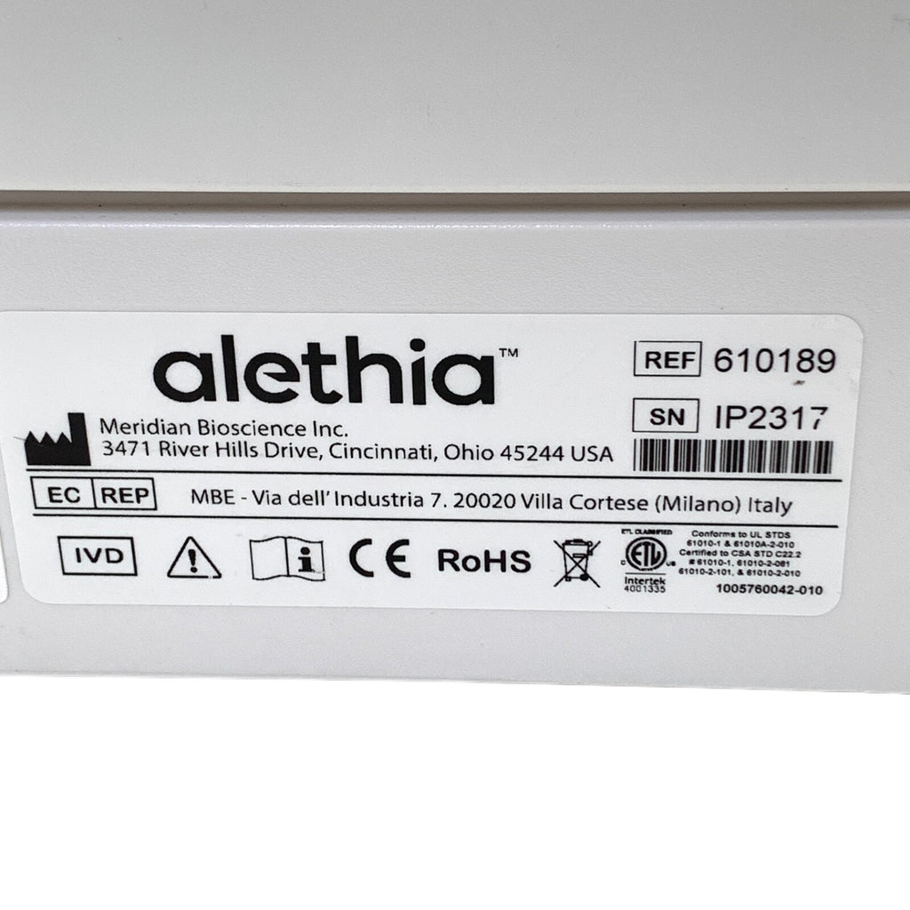 Meridian Bioscience REF 610189, alethia Incubator Reader