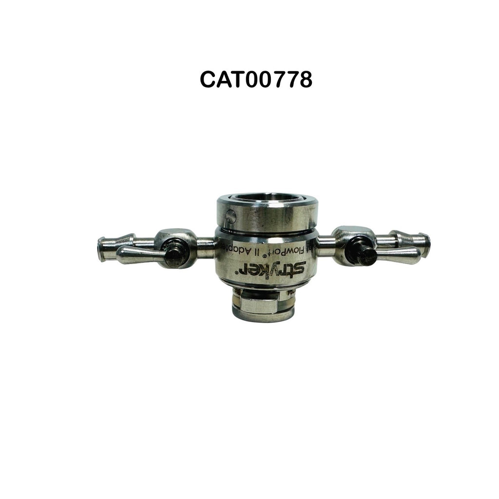 Stryker CAT00778 FlowPort II Adapter for Arthroscopy Access Optical Coupler