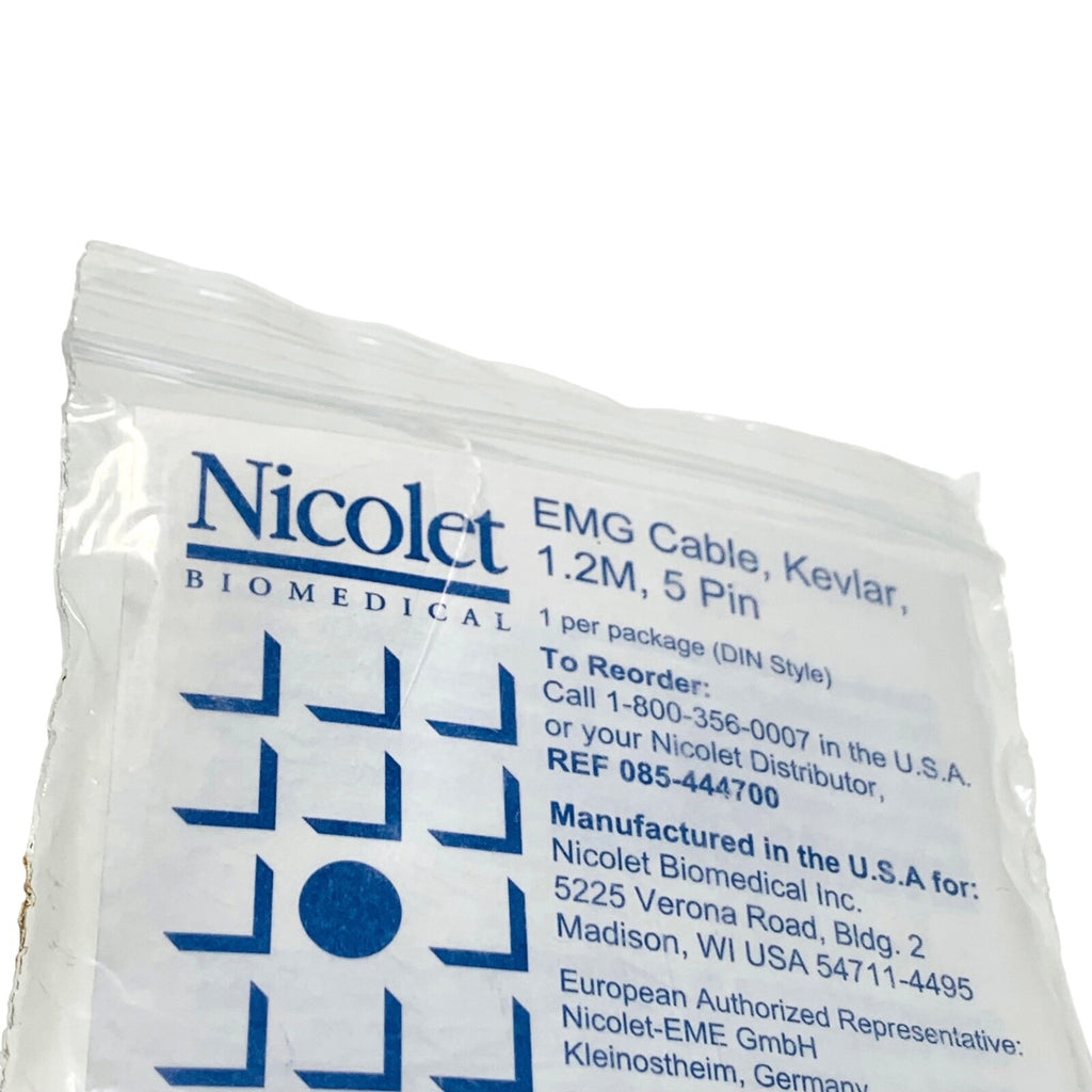 Nicolet Ref 085-444700, EMG CABLE, 1.2M 5 PIN, DIN