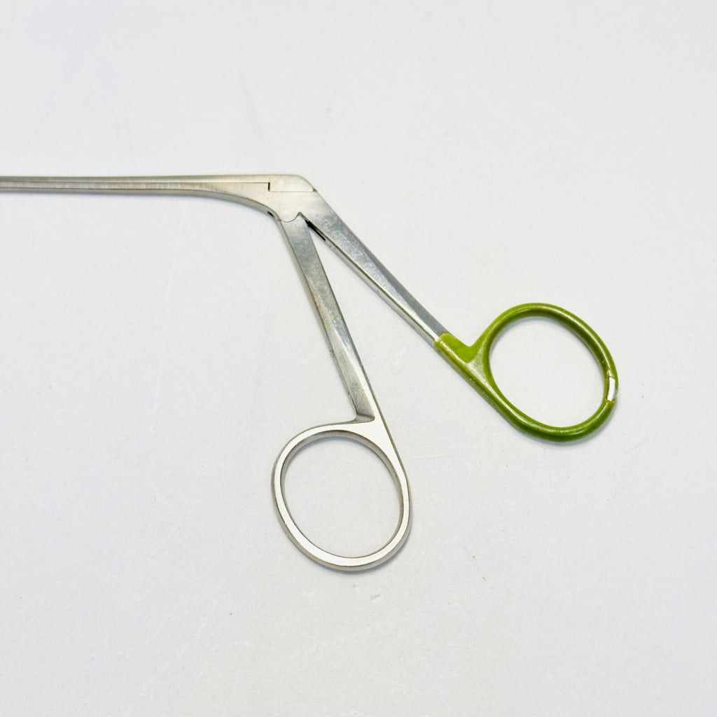 K. STORZ 634825B STRUMPEL Forceps with Oval, Fenestrated, Cupped J Instrument