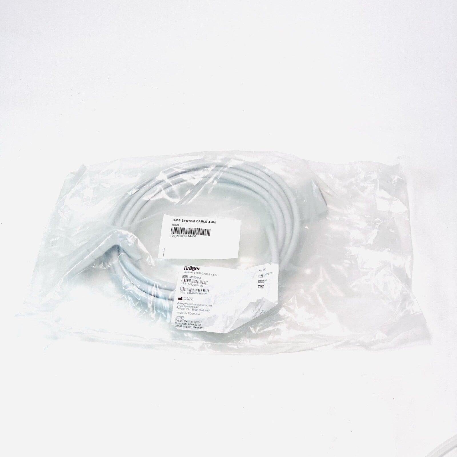 Drager REF MS20614, IACS SYSTEM CABLE, 4.5M