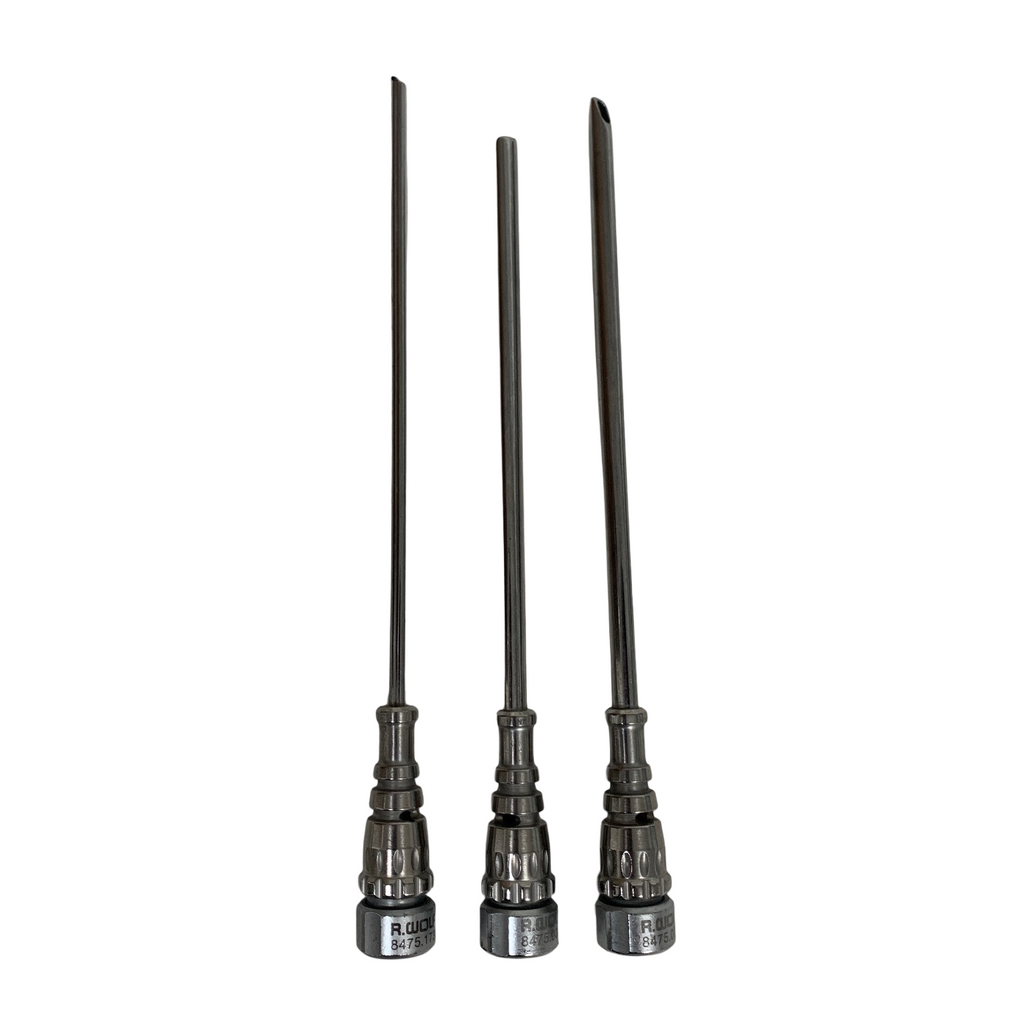 RICHARD WOLF SET OF 3 ARTHROSCOPIC SHEATHS 8475-031, 8475-173,8475-071