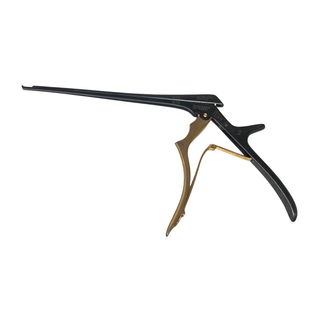 Aesculap FK907B 2mm Kerrison Bone Punch 130 Up Noir Thin Footplate 180mm Rongeur
