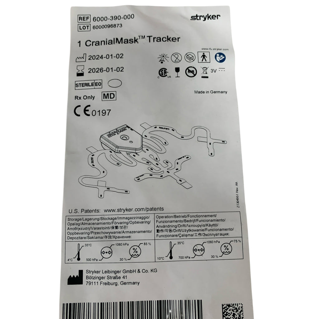 STRYKER REF 6000-390-000 CranialMask Tracker, Exp.2026/01